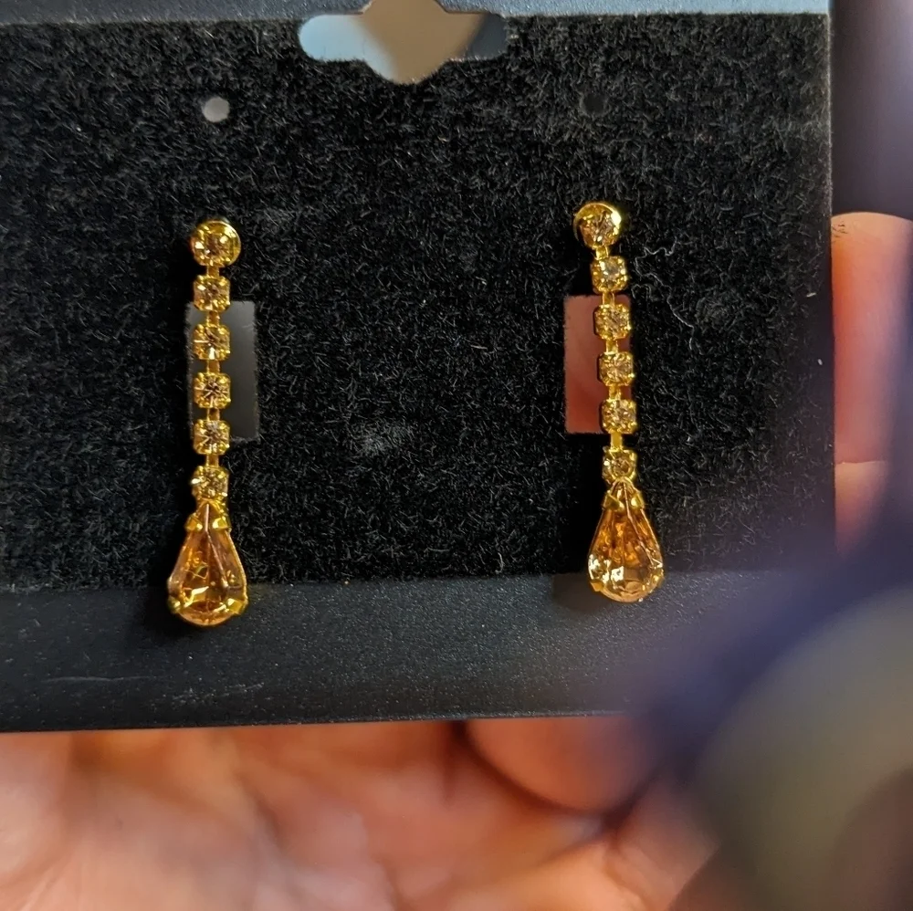 Gennaro‎ Gold Tone Drop Earrings